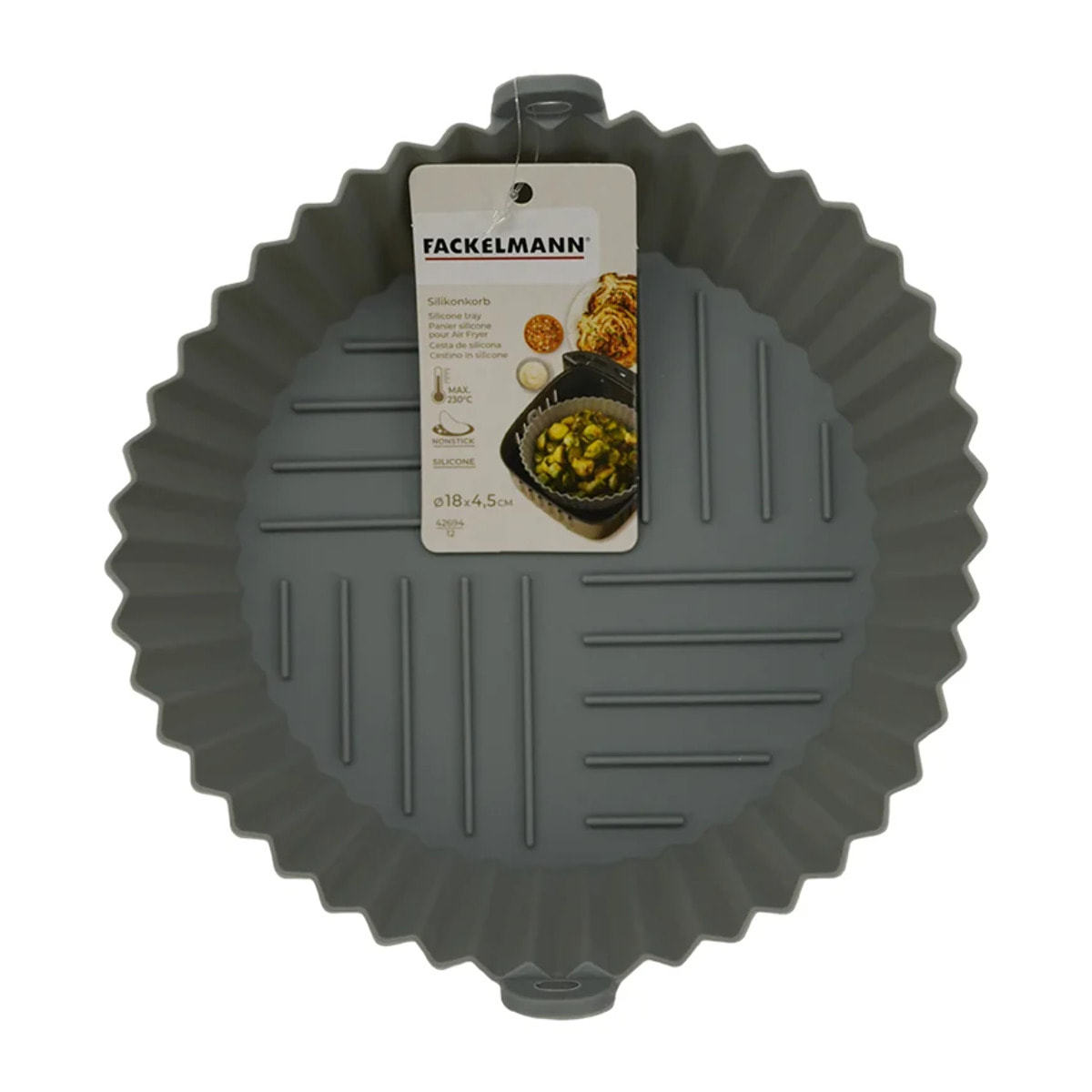 Moule en silicone air fryer rond 18 cm Fackelmann