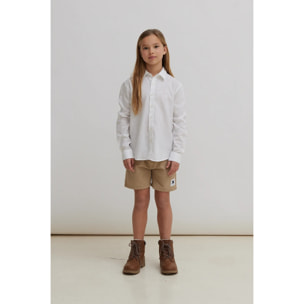 CAMISA KIDS DE LINO BLANCA