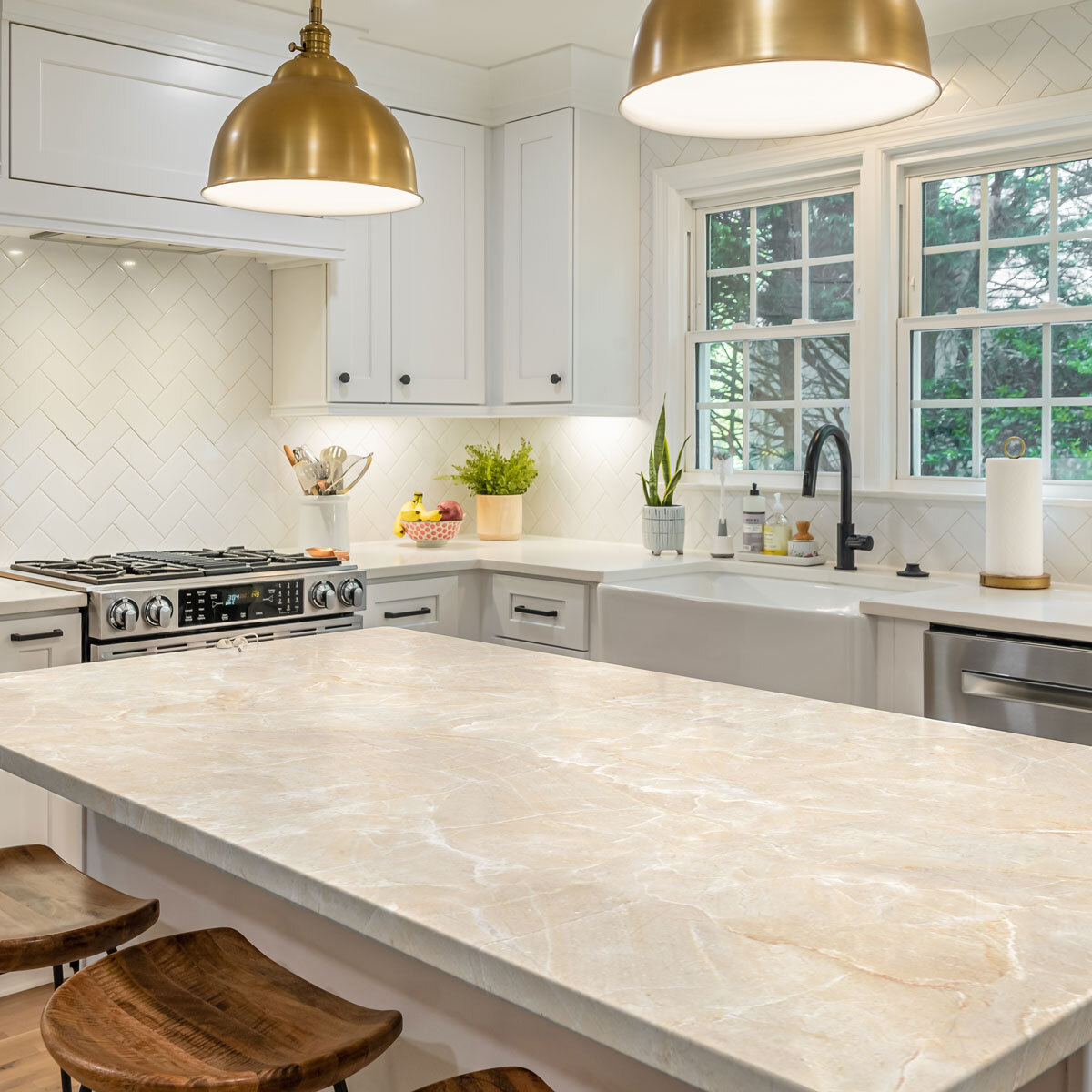 Rouleau revêtement adhésif vinyle au mètre - Sticker lavable Cuisine Meuble Armoire Porte - MARBRE IVOIR