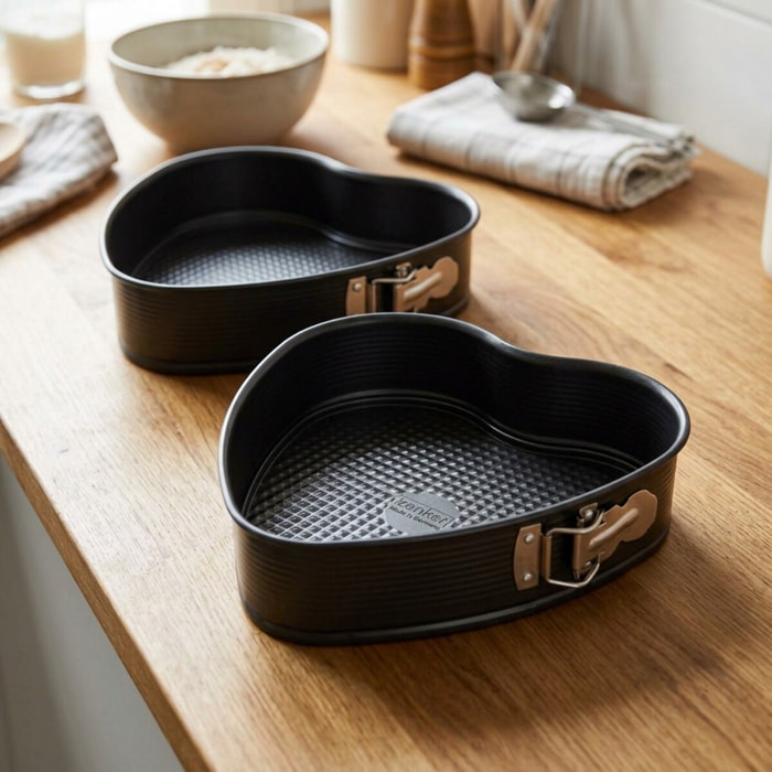 Lot de 2 moules à gâteaux 27/25 cm en acier Spécial créative Spécial créative Zenker  Spécial créative
