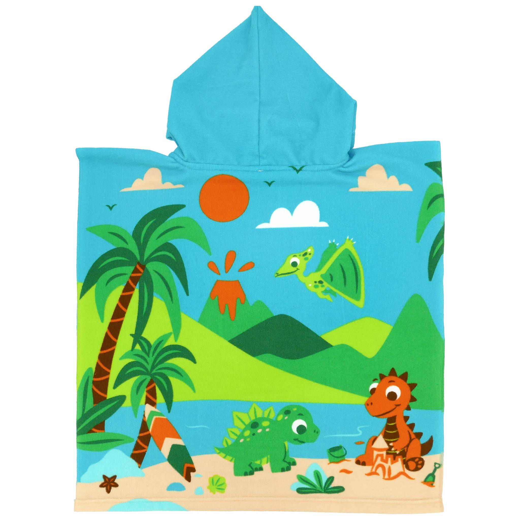 Poncho de bain microfibre enfant - Babydino - 60x60cm - 220g/m²