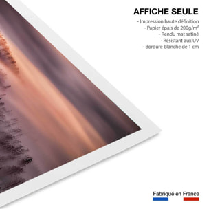 Poster ciel violet au matin Affiche seule