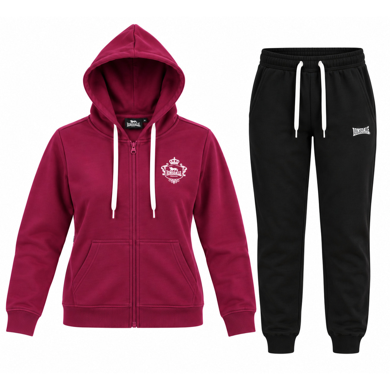 Tuta Donna LONSDALE Cotone Felpato Zip