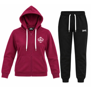 Tuta Donna LONSDALE Cotone Felpato Zip
