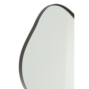 J-Line miroir Extrema - fer/verre - noir - small - 41 x 29 cm