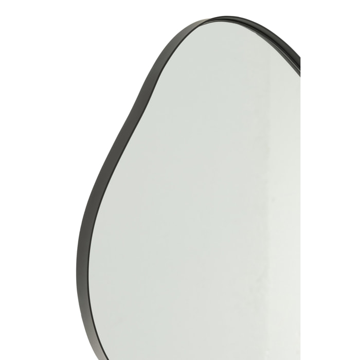 J-Line miroir Extrema - fer/verre - noir - small - 41 x 29 cm