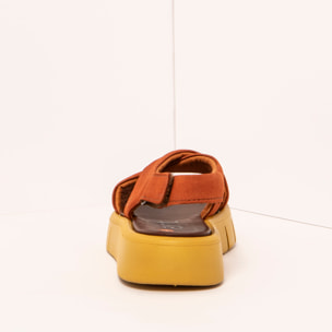 Sandalias 1855 NOBUCK DARK ORANGE/ MALAGA color Dark orange