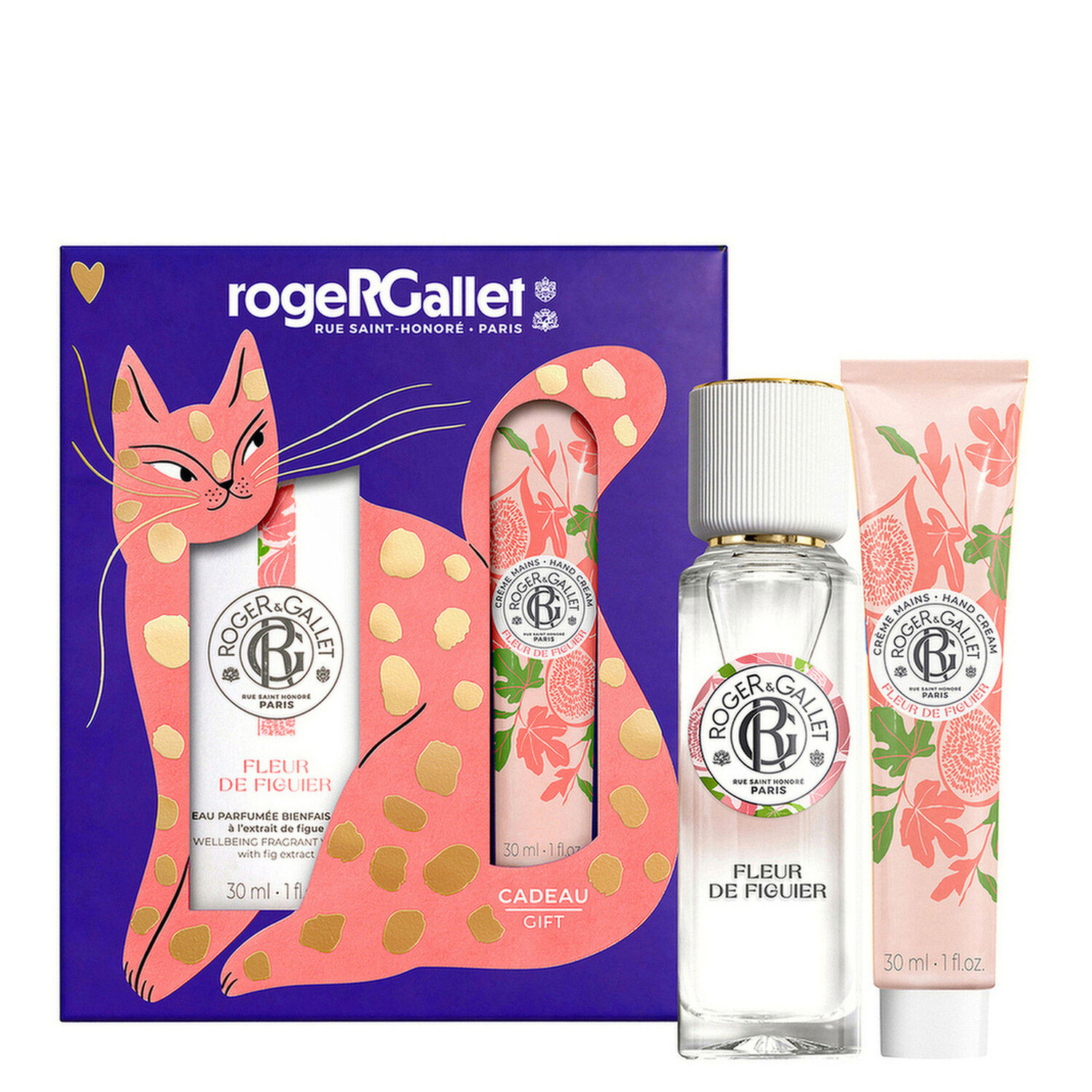Fleur de Figuier - Coffret Eau Parfumée Bienfaisante 30 ml + Crème Mains Bienfaisante 30 ml