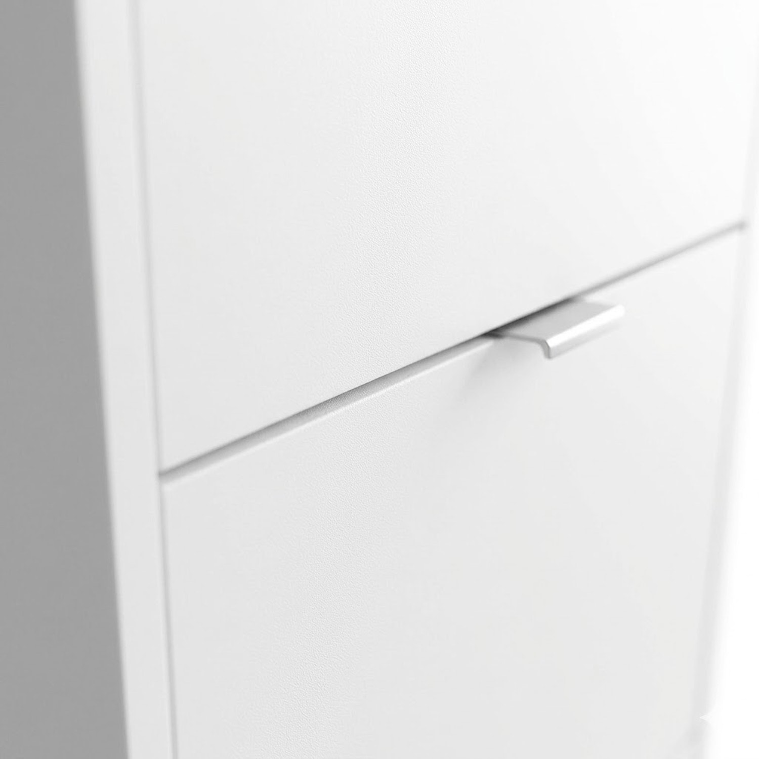 Scarpiera Sobral 4 Ante Salvaspazio Mobile Porta Scarpe Capiente Moderno Per Ingresso Corridoio Camera Struttura Resistente 162 x 25 x 71 Cm Bianco
