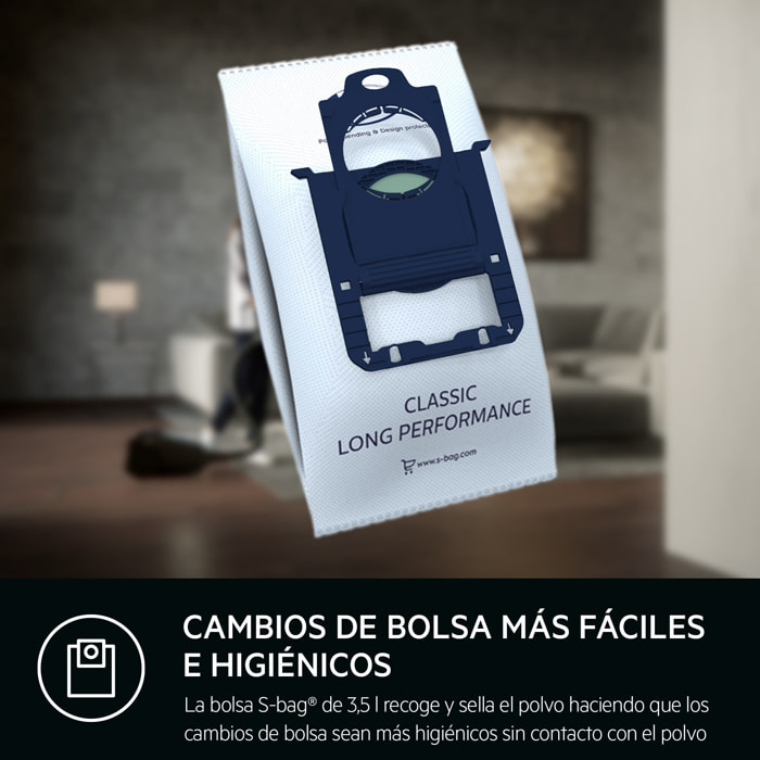 AEG Aspiradora con bolsa VX8 de 500 W y 57 dB(A) VX82-1-5DB | Reacondicionado