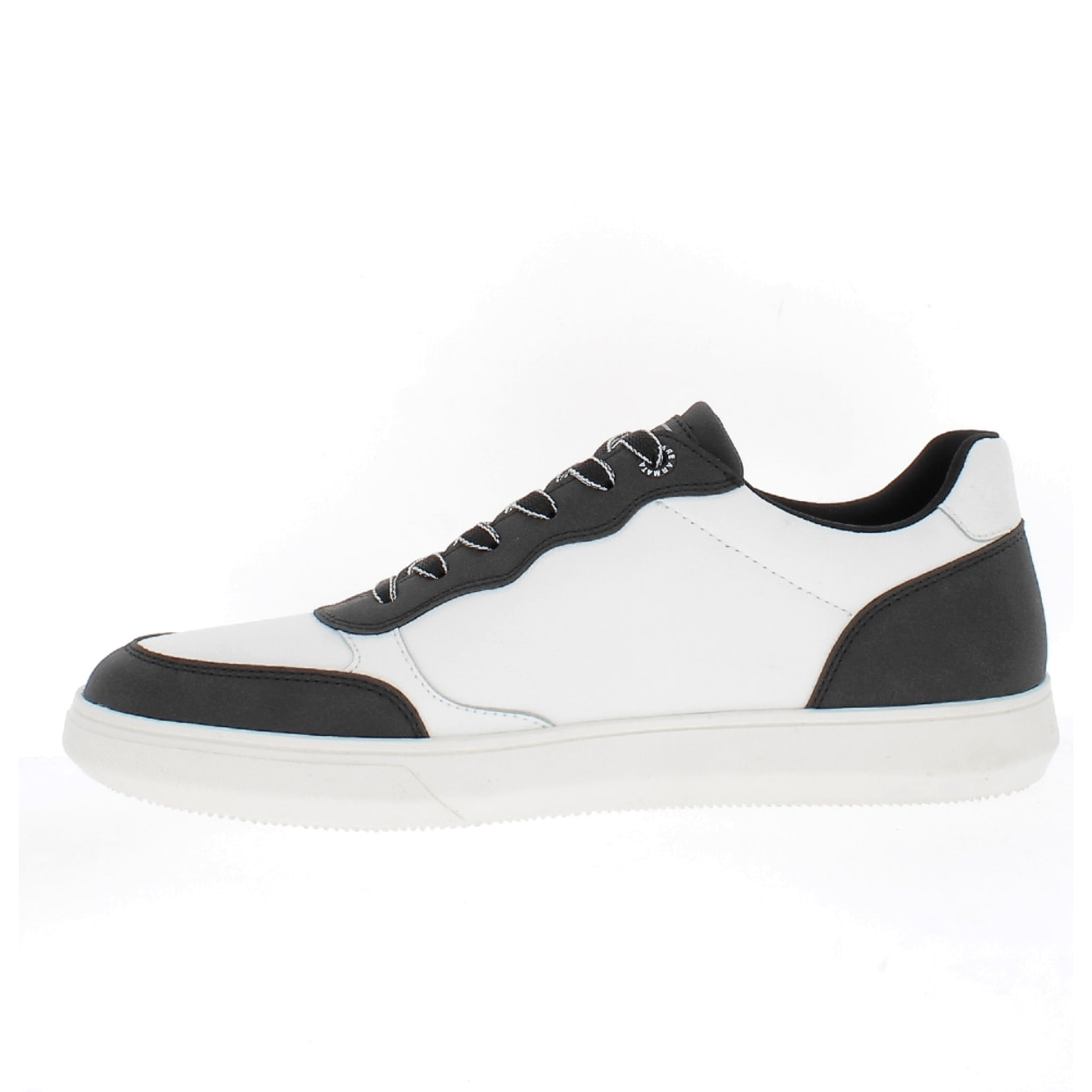 Armata di Mare Scarpe Uomo Court Sneakers Casual con Soletta Rimovibile in Memory Foam AMU W24M606 Black Off White