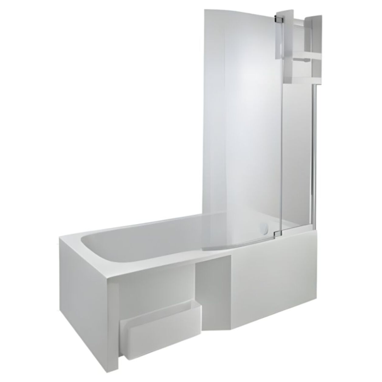 Baignoire bain douche Malice + tablier + pare bain + étagère