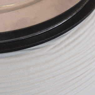 Botticelli - Camino a bioetanolo da terra, braciere da giardino Ø 40xH54 cm, colore bianco