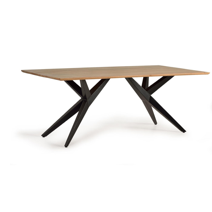 Mesa de comedor - madera de acacia y metal