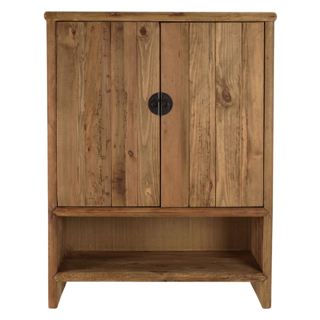 SANDY - Buffet 2 portes 1 niche bois pin recyclé