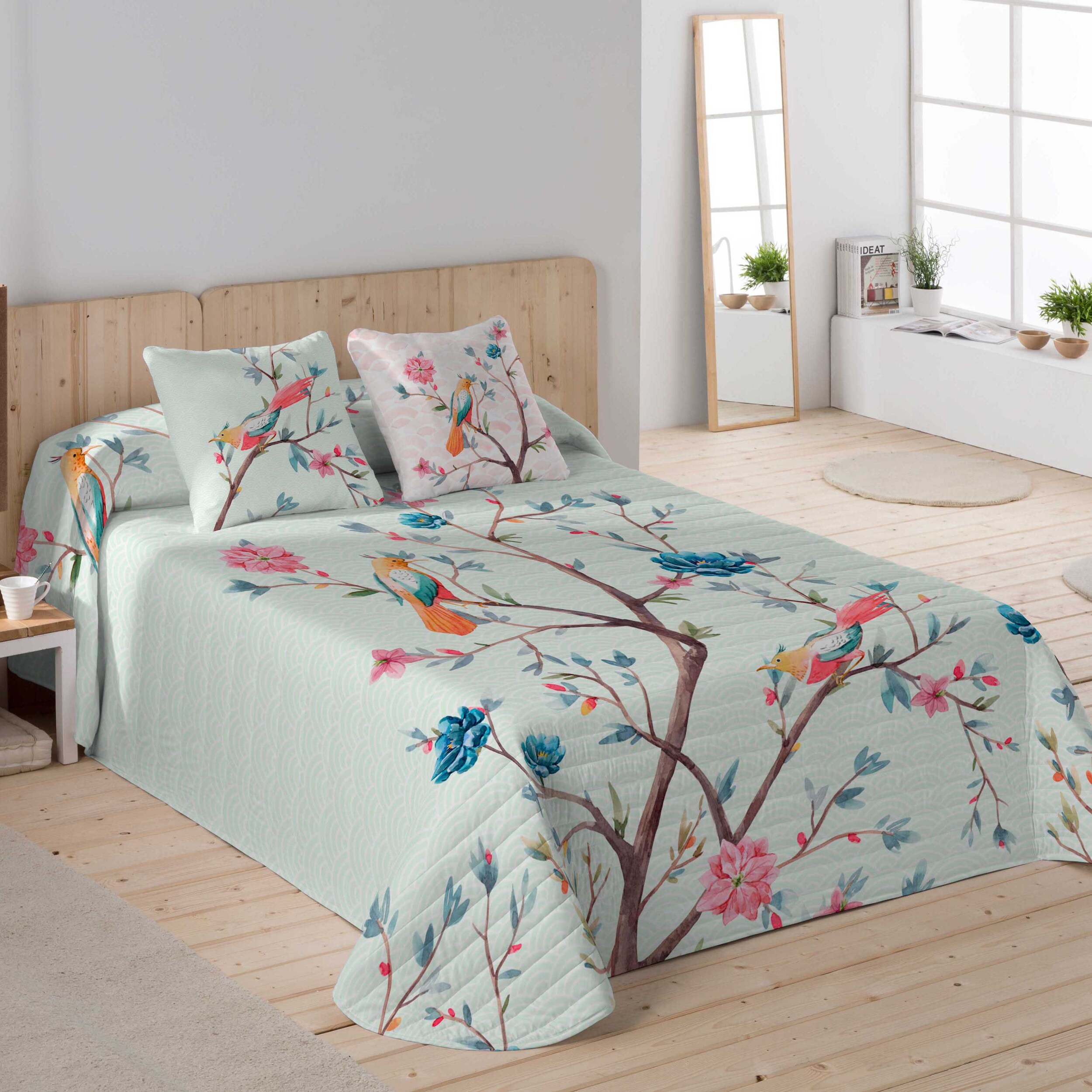 Icehome - Colcha Bouti Estampada - 100% Algodón - 70 gr/m² - Amalia