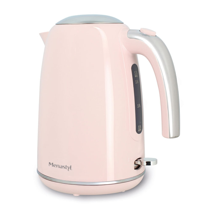 Bouilloire en acier inoxydable 1,7L rose RETRO