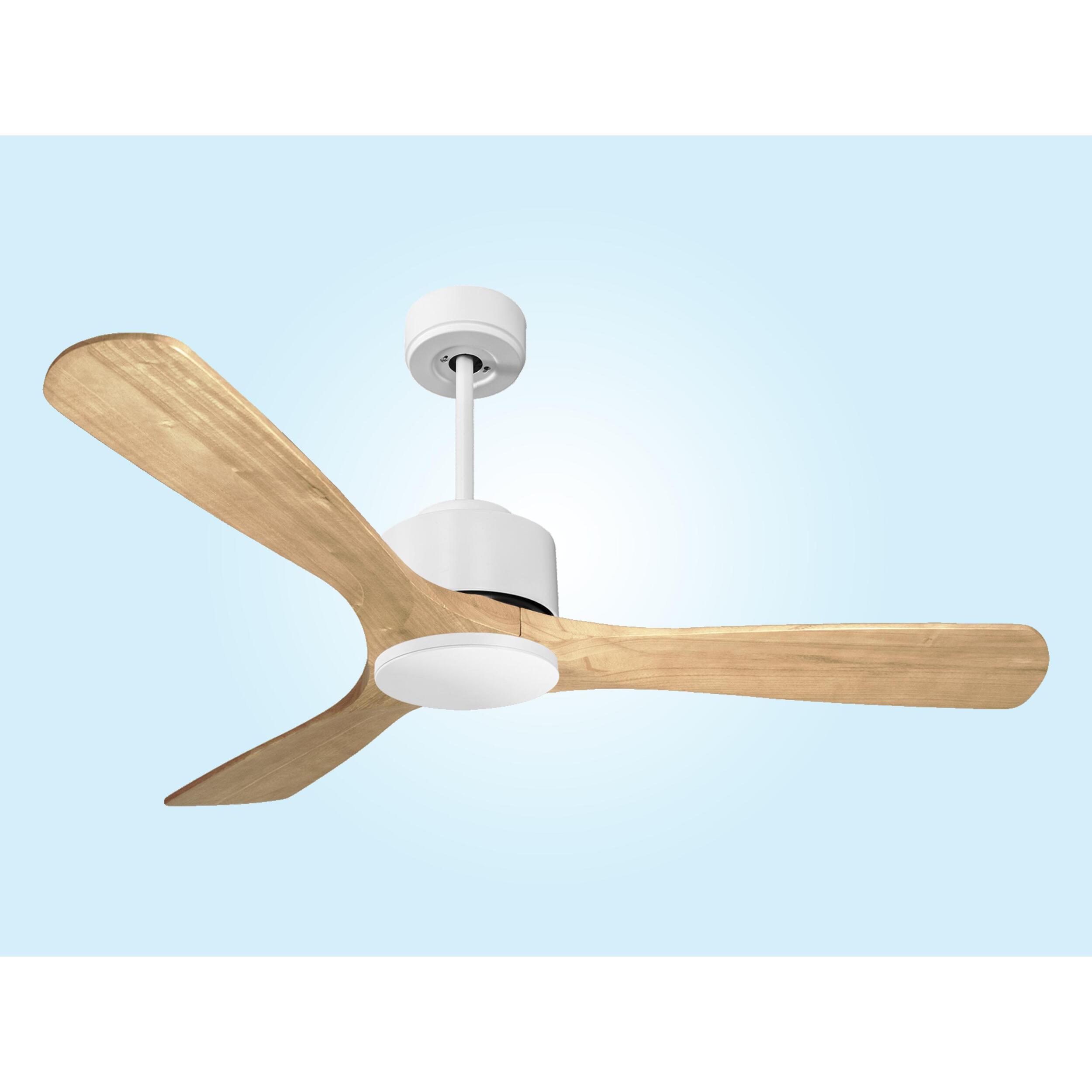 Ventilateur de plafond ø132 cm avec Wifi Réversible Hypersilence 40   W Blanc