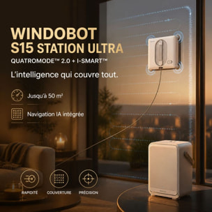 Robot Lave-vitres avec Station eziclean®Windobot S15 Station ULTRA