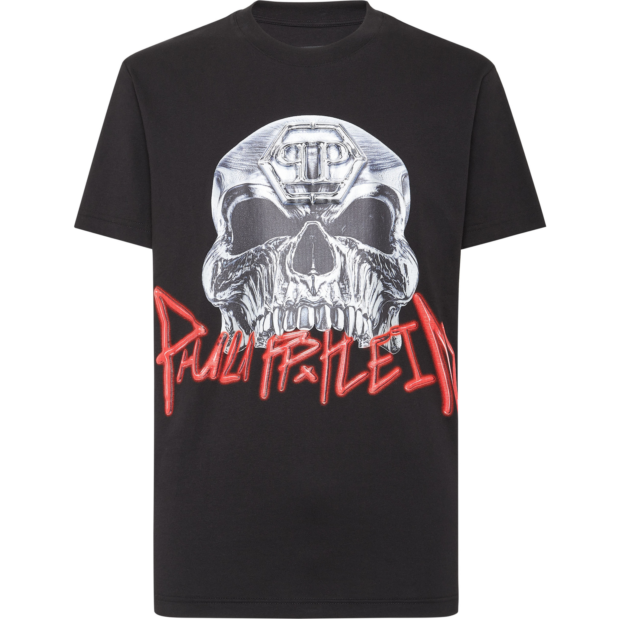 PHILIPP PLEIN T-Shirt Round Neck SKULL
