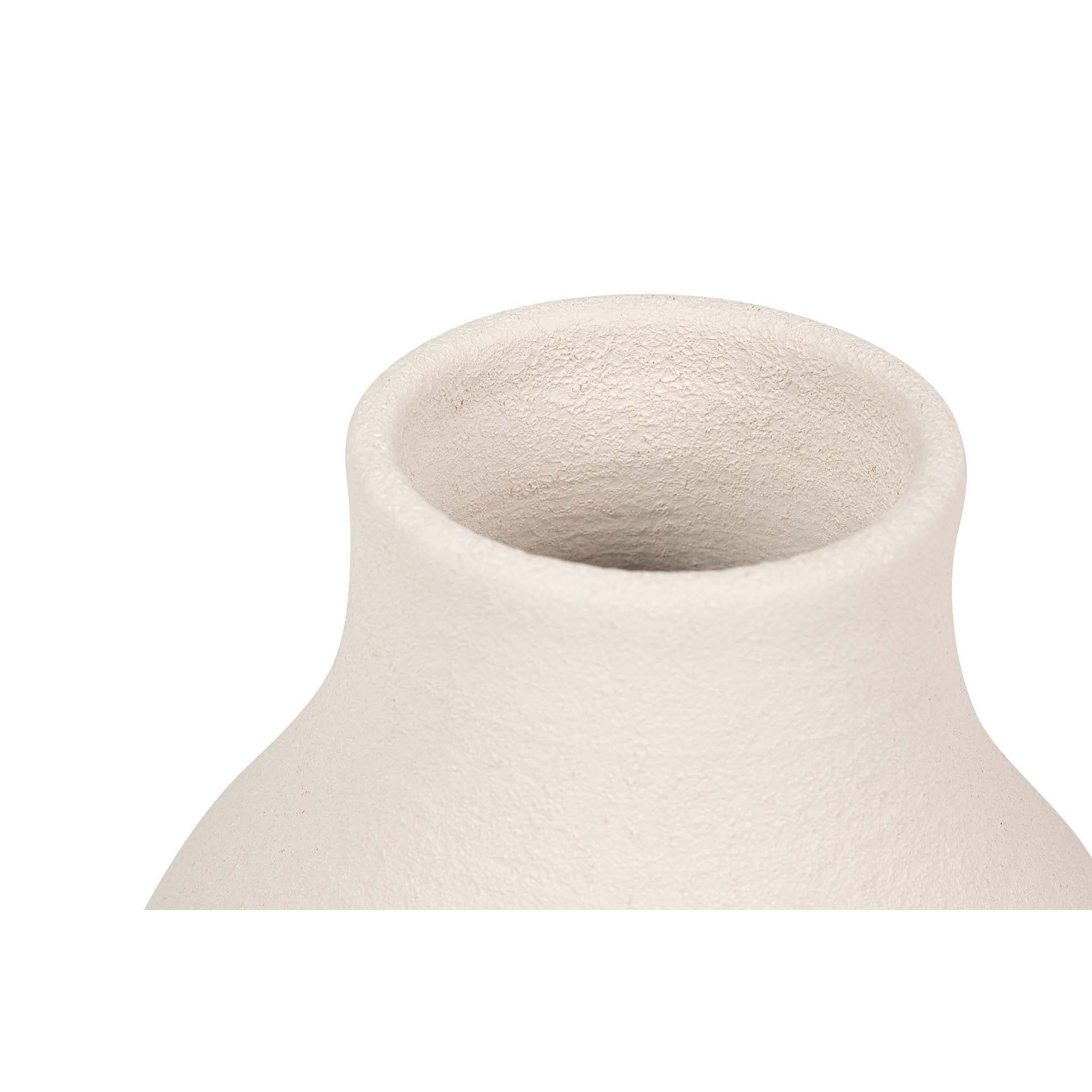 Florero Ceramica Beige 25x25x60 Cm