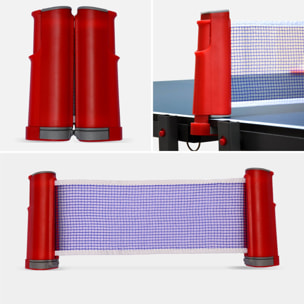 Table de ping pong intérieure pliante avec 4 raquettes et 6 balles TABLE DE PING PONG INTÉRIEURE PLIANTE + RAQUETTES