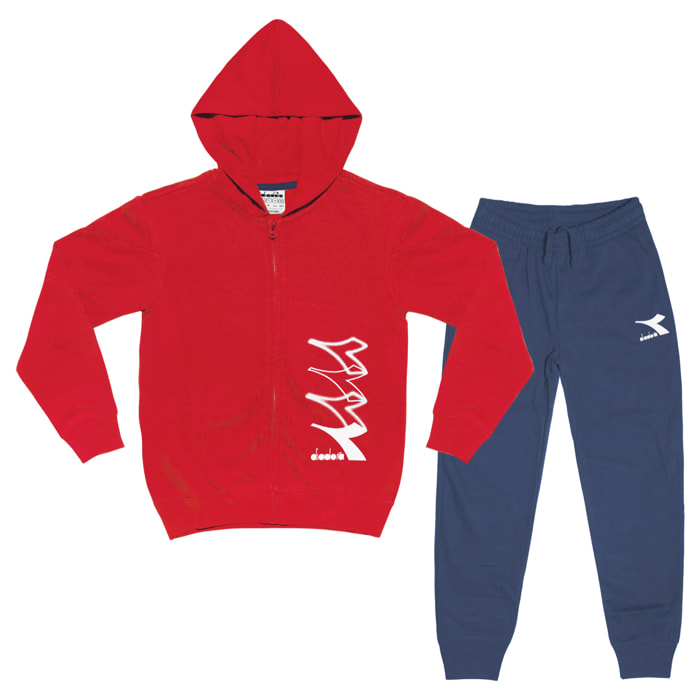 Tuta Bimbo Ragazzo DIADORA Cotone Felpato Zip Art.180956