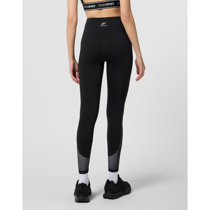 PLEIN SPORT Leggings with Mesh Inserts PS