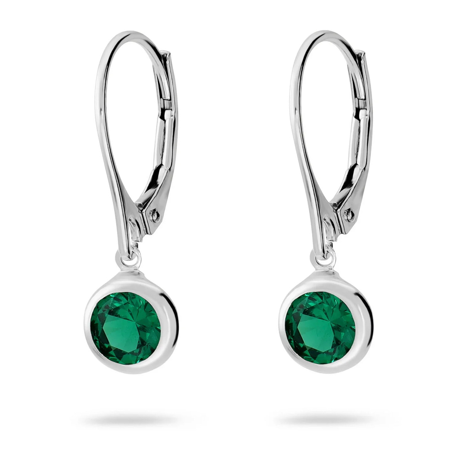 Orecchini Pendenti con Cubic Zirconia Multicolore in Argento 925