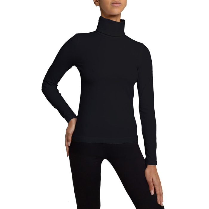 Top a maniche lunghe a collo alto Turtleneck Top Long Sleeves