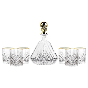 Set 7 Piezas Whisky Cristal 630 Ml