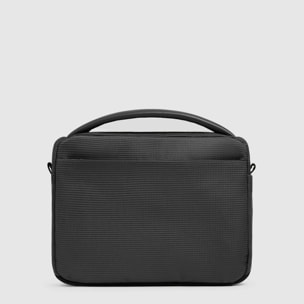 Piquadro Tracolla porta iPad®mini in tessuto riciclato e materiale bio-based con protezione RFID