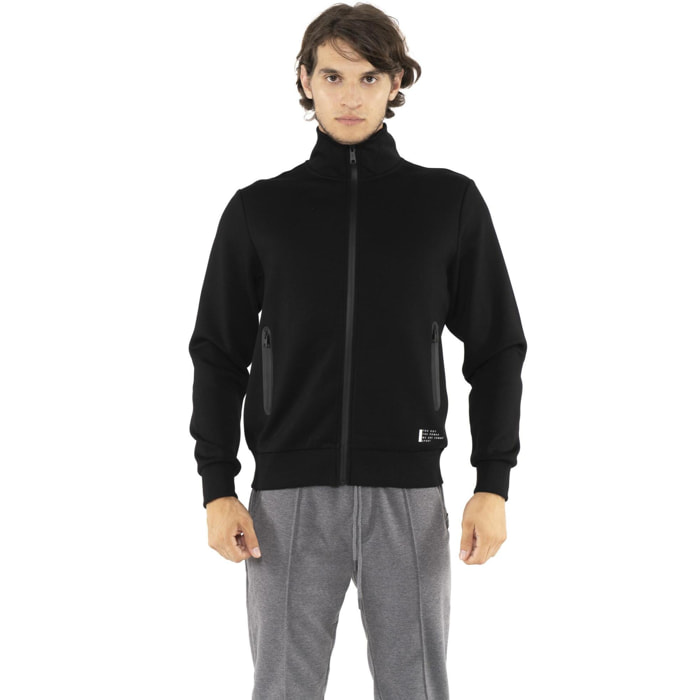 Felpe invernale uomo in neoprene, collo alto e zip, Leone 1947 Tech