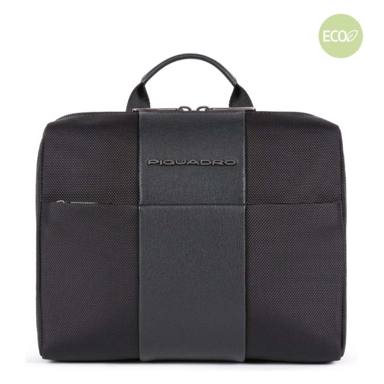 Piquadro Beauty case uomo in tessuto riciclato con gancio