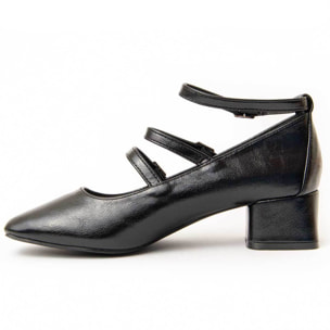 Zapato De Tacón - Negro - Altura: 4 Cm