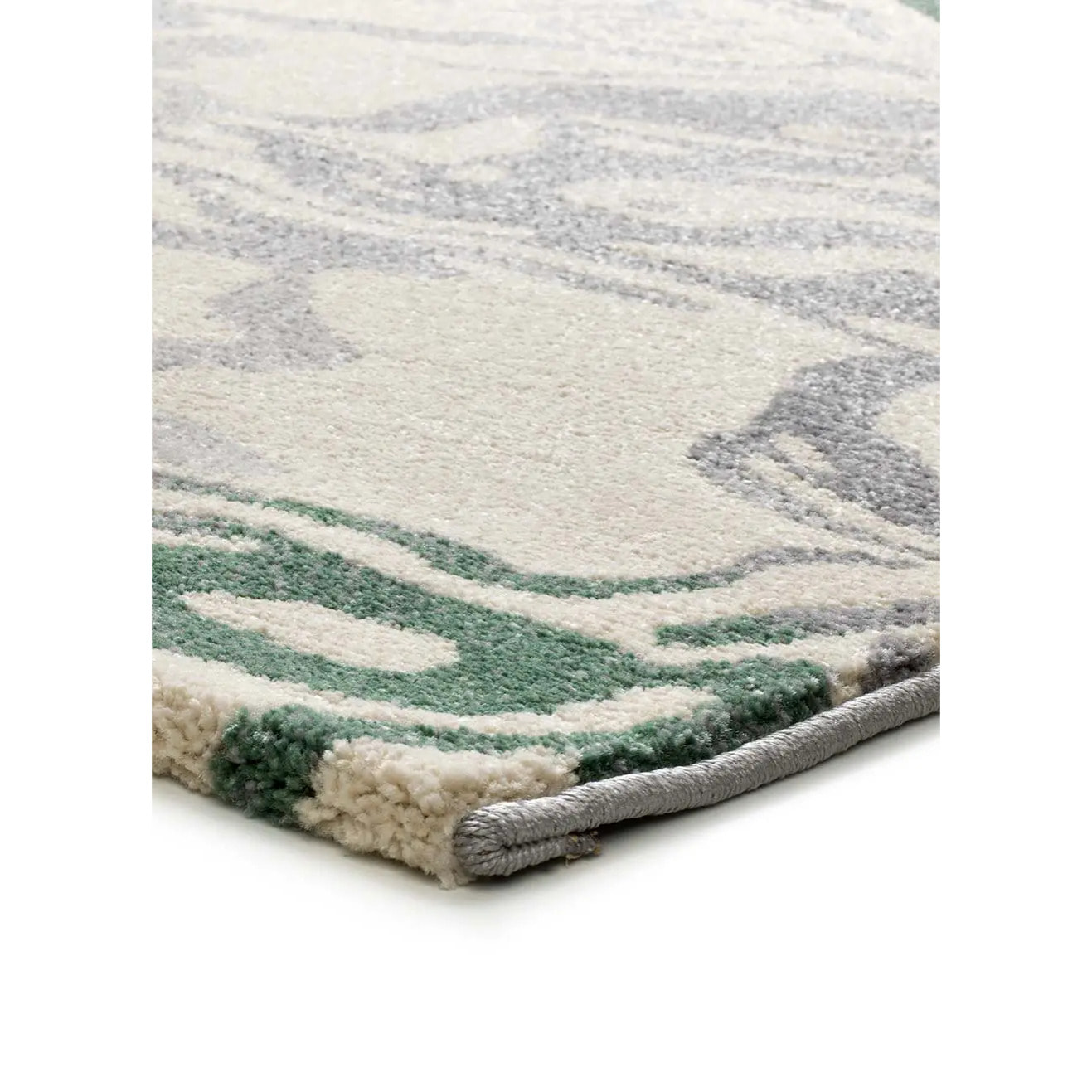 ASTRA Alfombra abstracta de pelo corto verde, varias medidas disponibles.