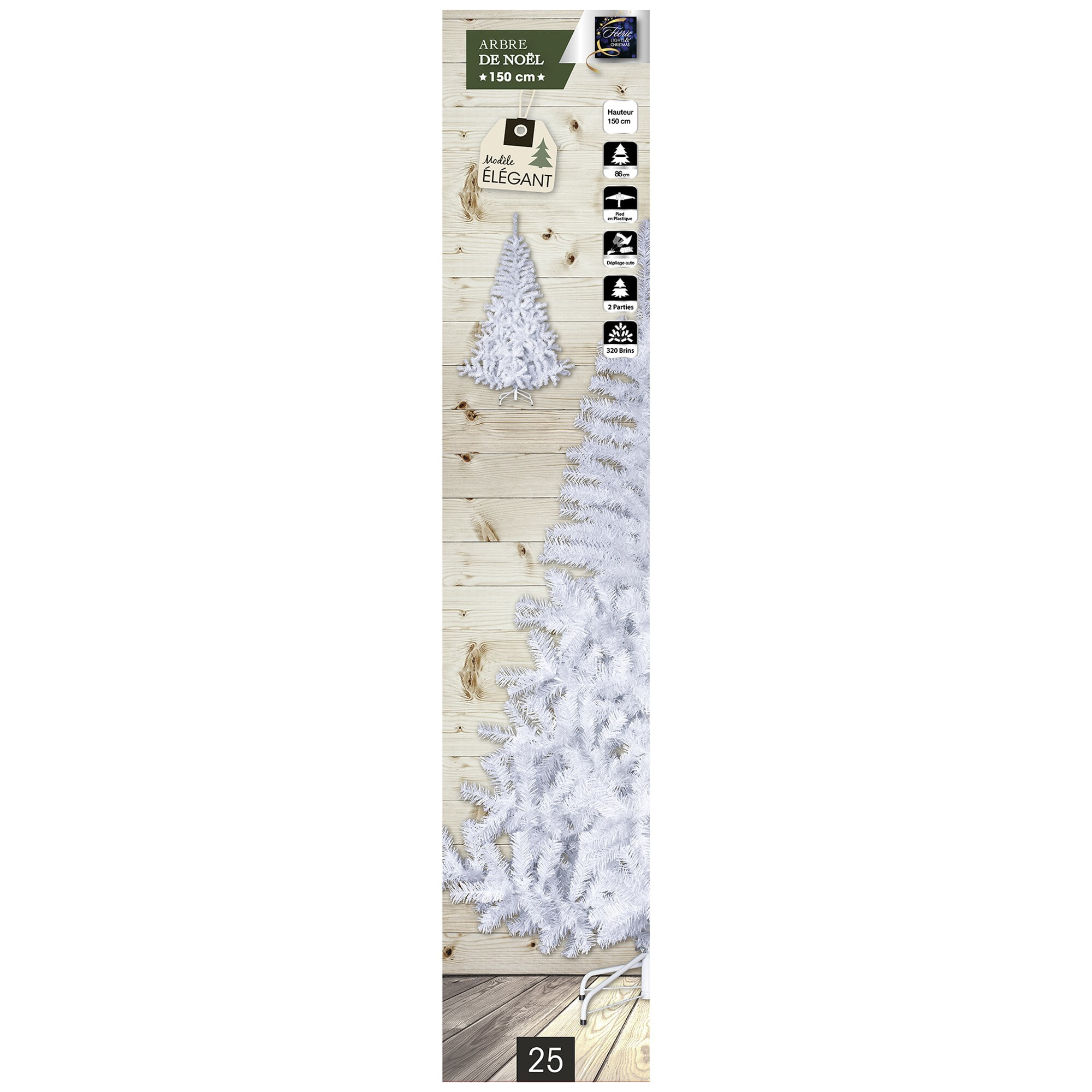 Elegante abeto blanco 150 cm