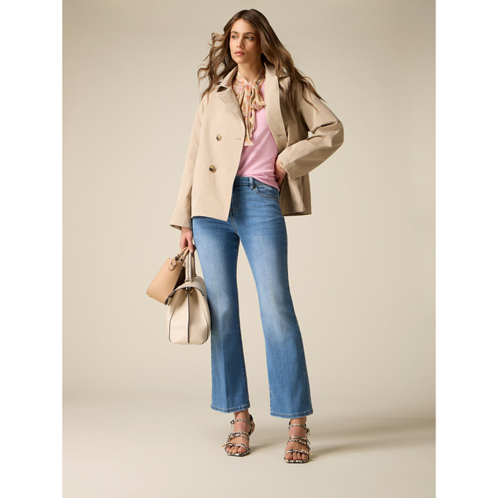 Oltre - Jeans acampanados - Light - blue