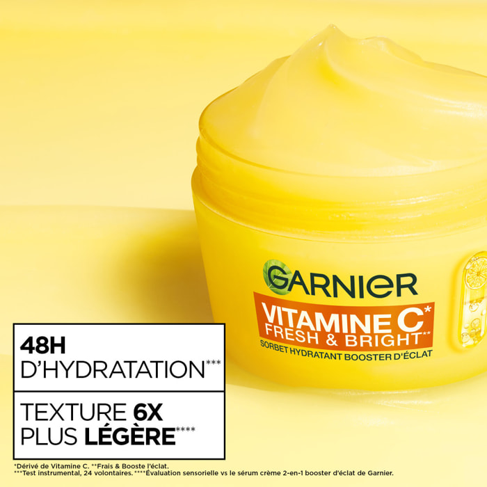 Garnier SkinActive Vitamine C Crème Sorbet Hydratante Booster d'Eclat - 85 ml