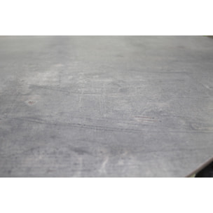PILAT - Ensemble repas de jardin 6 places en aluminium gris anthracite