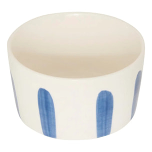 Set apéritif Oceania plateau bambou et 4 coupelles rayées