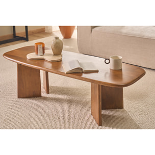 Table basse rectangulaire en bois manguier massif teinté L120 cm SOTA