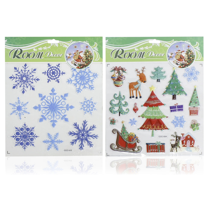 DAM Adesivo natalizio  255 * 145 mm Design casuale. 21,5x1x26,5 cm. Colore: multicolore