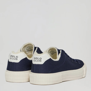 Sneaker Habana in tela blu marino da donna con dettagli Polo Club