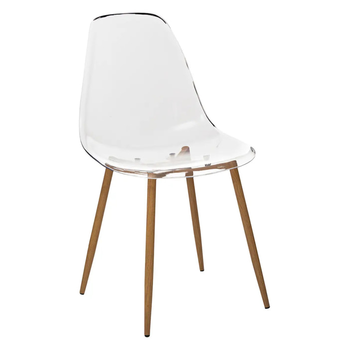 Chaise "Taho" 44cm transparent