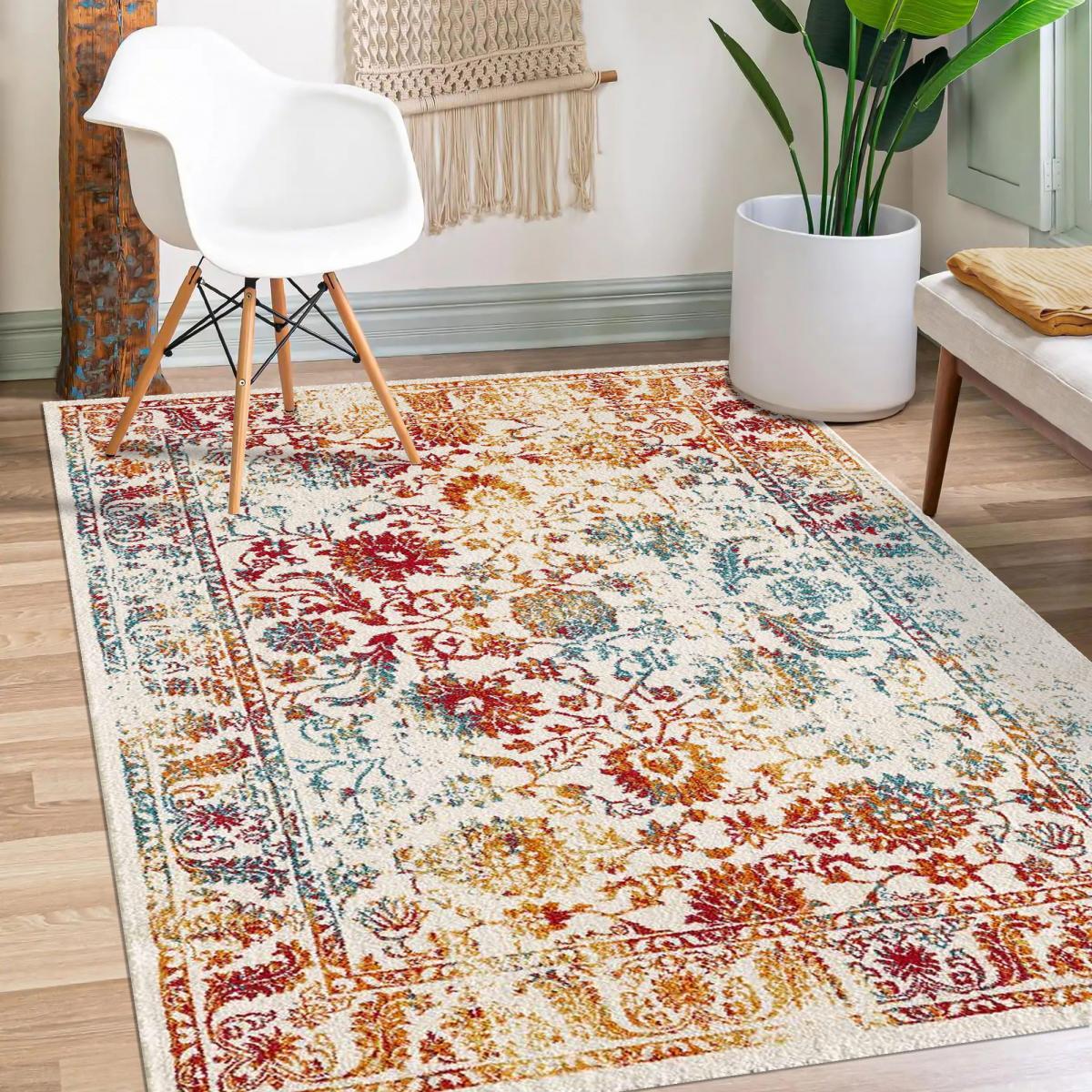 Tapis oriental tissé motif ancestral VUSU