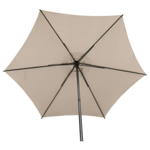 Parasol droit rond inclinable "Soya" blé 2,7m