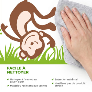 Stickers Muraux décoration adhésifs Singes, oiseaux et Montgolfière