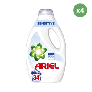 4x34 Lavages Peau Sensible, Lessive Liquide Ariel