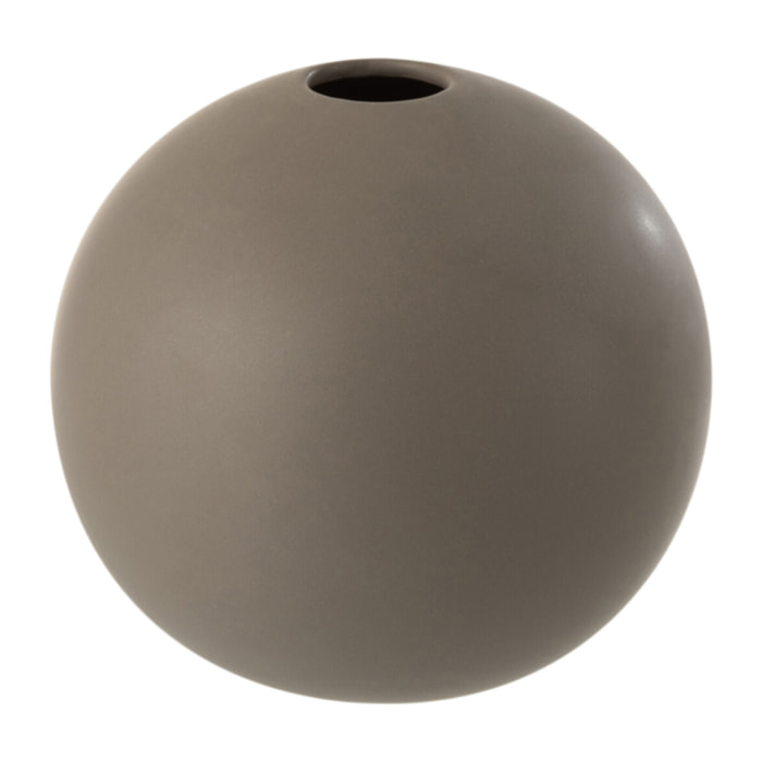 J-Line vase Boule - céramique - gris foncé - medium - 17 cm de hauteur